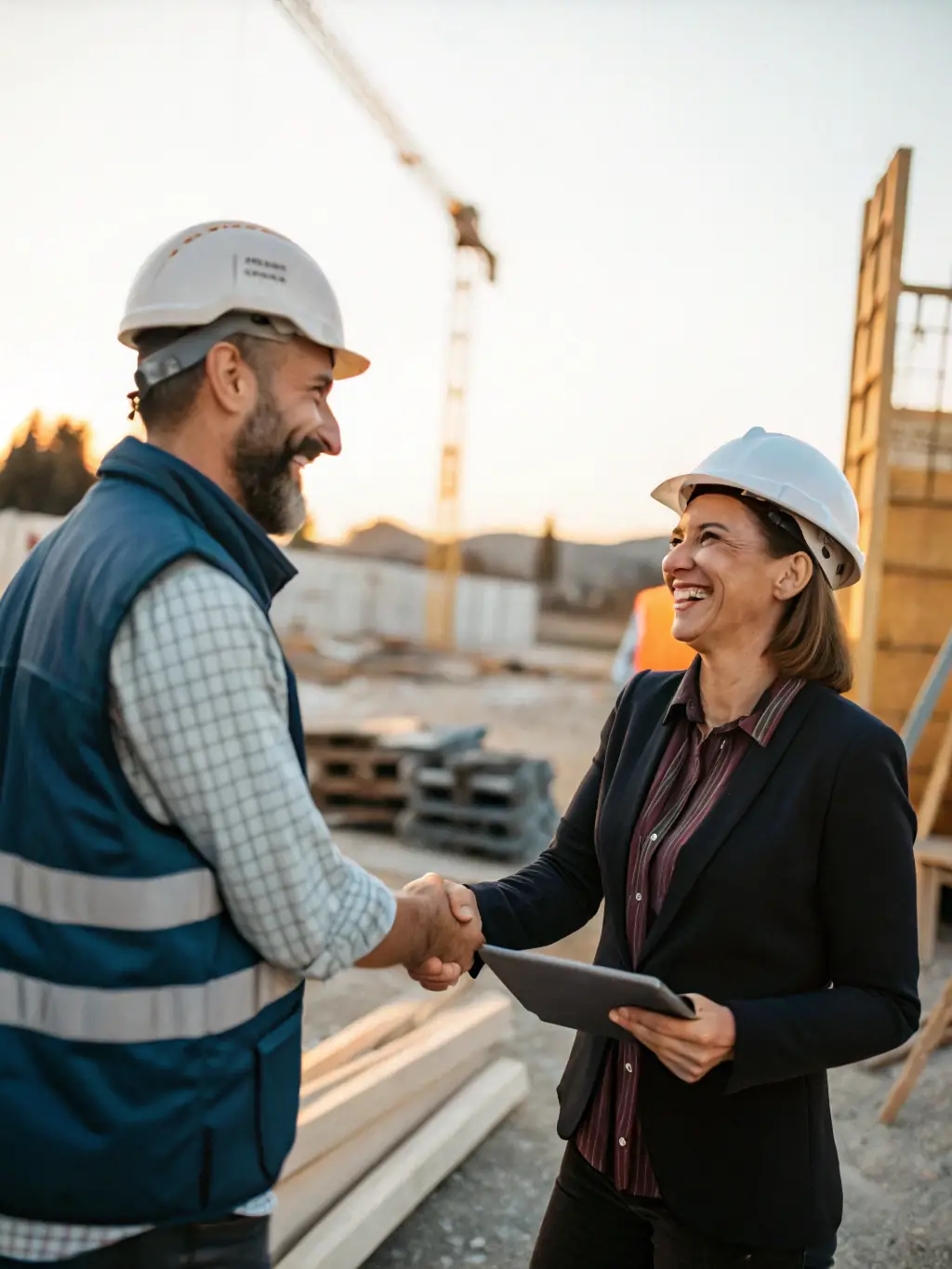 A picture of a satisfied customer shaking hands with a Vapaver Boyz team member, symbolizing the company's dedication to customer satisfaction and building lasting relationships.